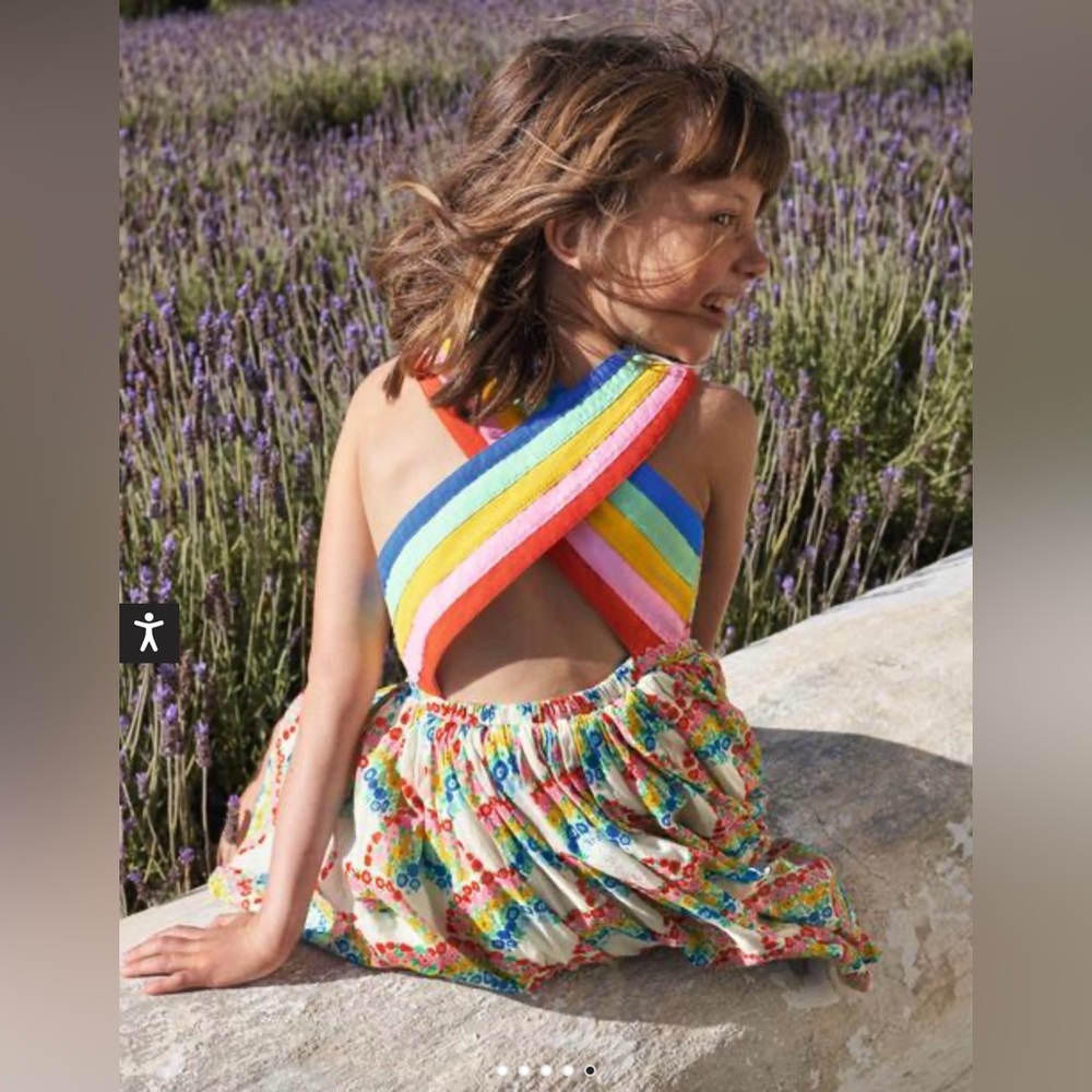 Mini Boden rainbow dress